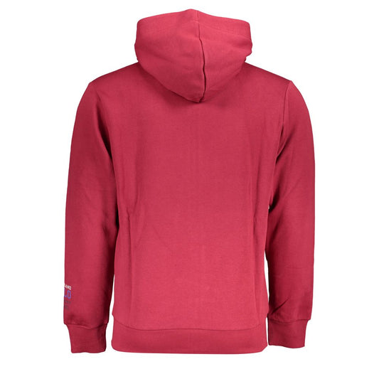 Chic Pink Fleece Hooded Sweatshirt