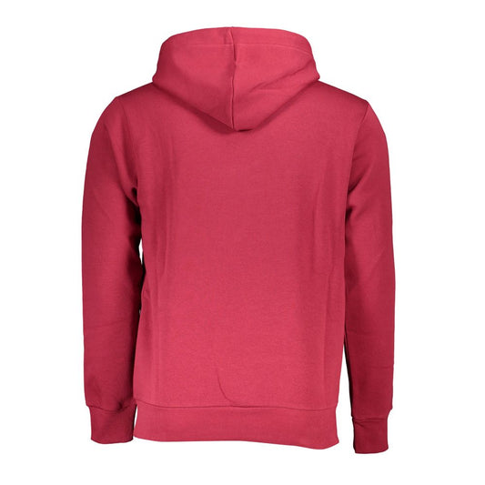 Chic Pink Hooded Sweatshirt with Embroidery Detail