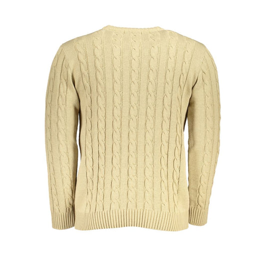 Beige Fabric Sweater