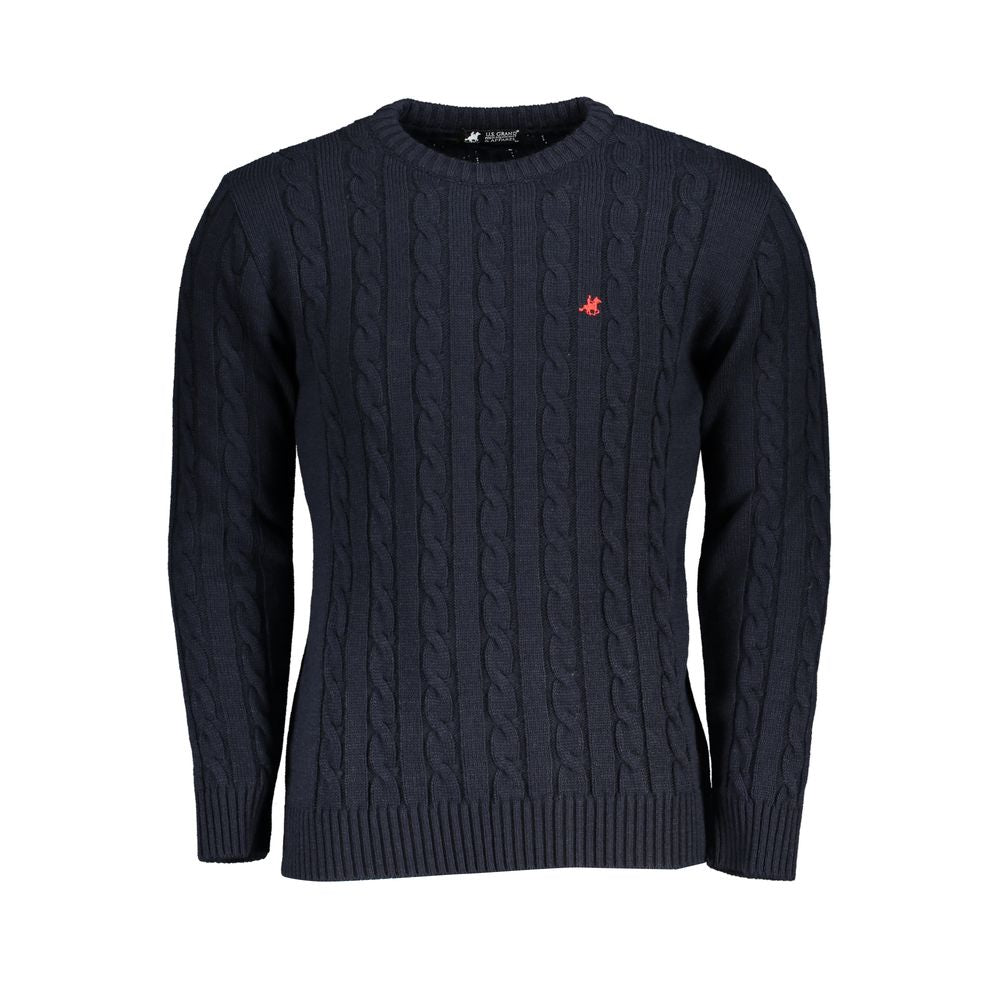 Twisted Crewneck Embroidered Sweater