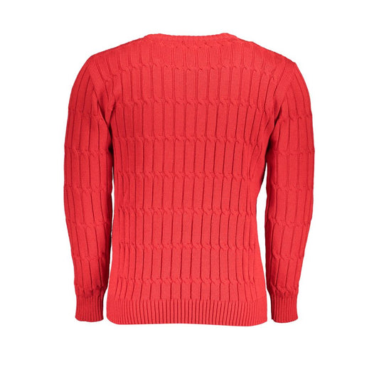 Grand Polo Pink Twisted Crew Neck Sweater