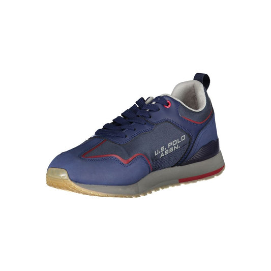 Sleek Blue Sneakers with Contrast Details
