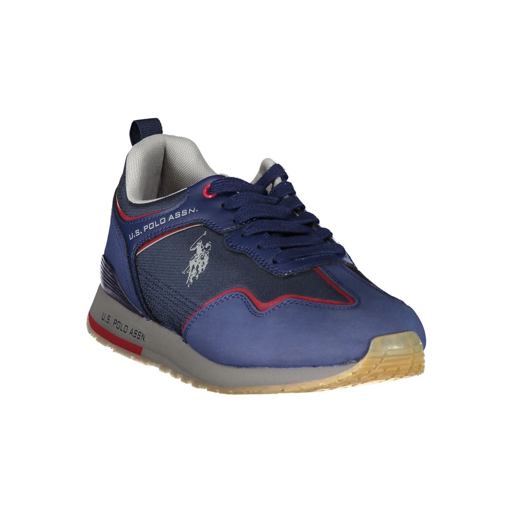 Sleek Blue Sneakers with Contrast Details