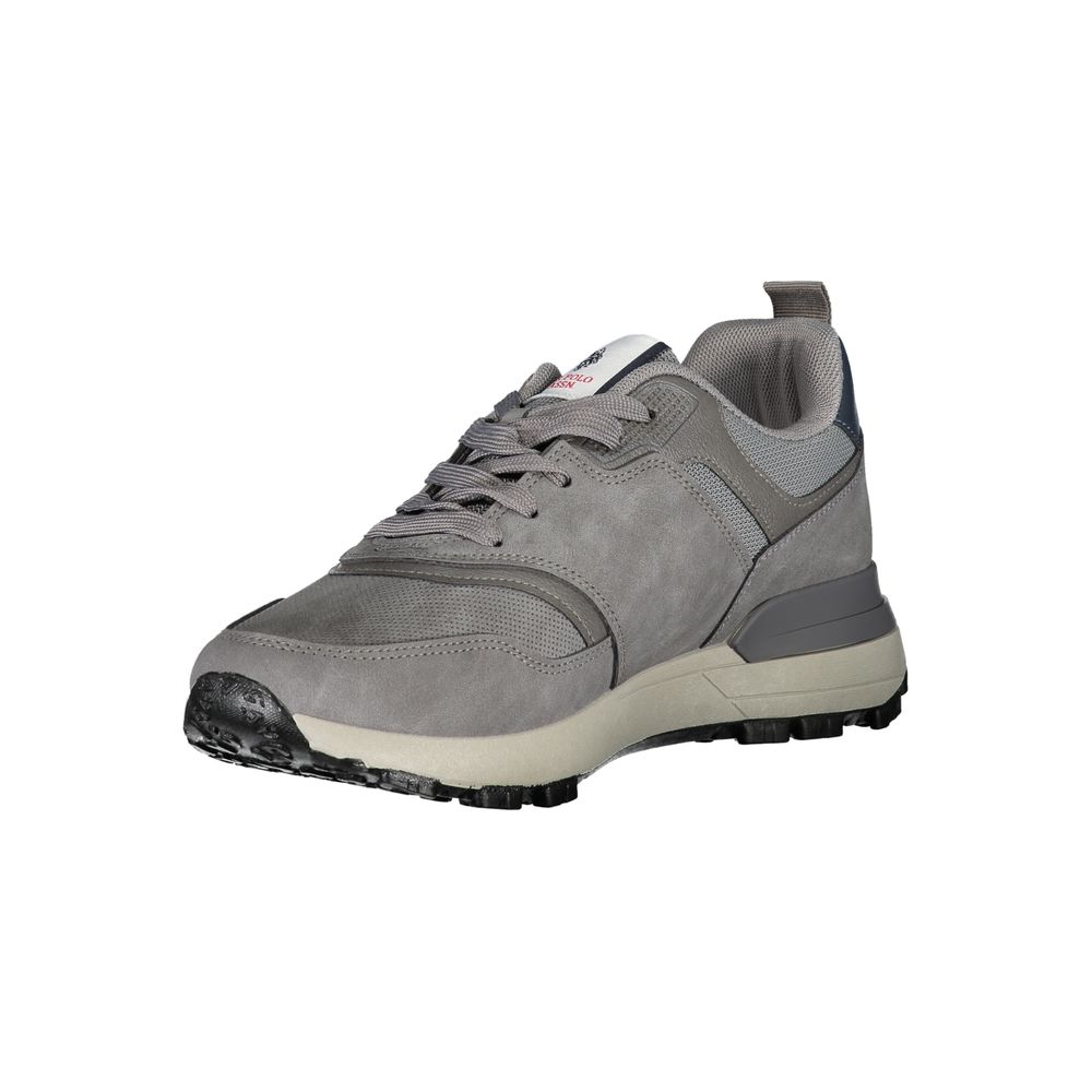 Gray Polyester Sneaker