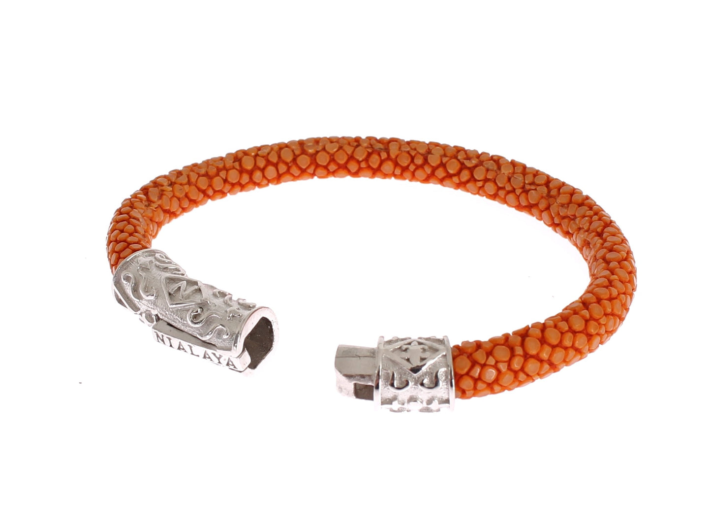 Exquisite Orange Stingray Silver Bracelet