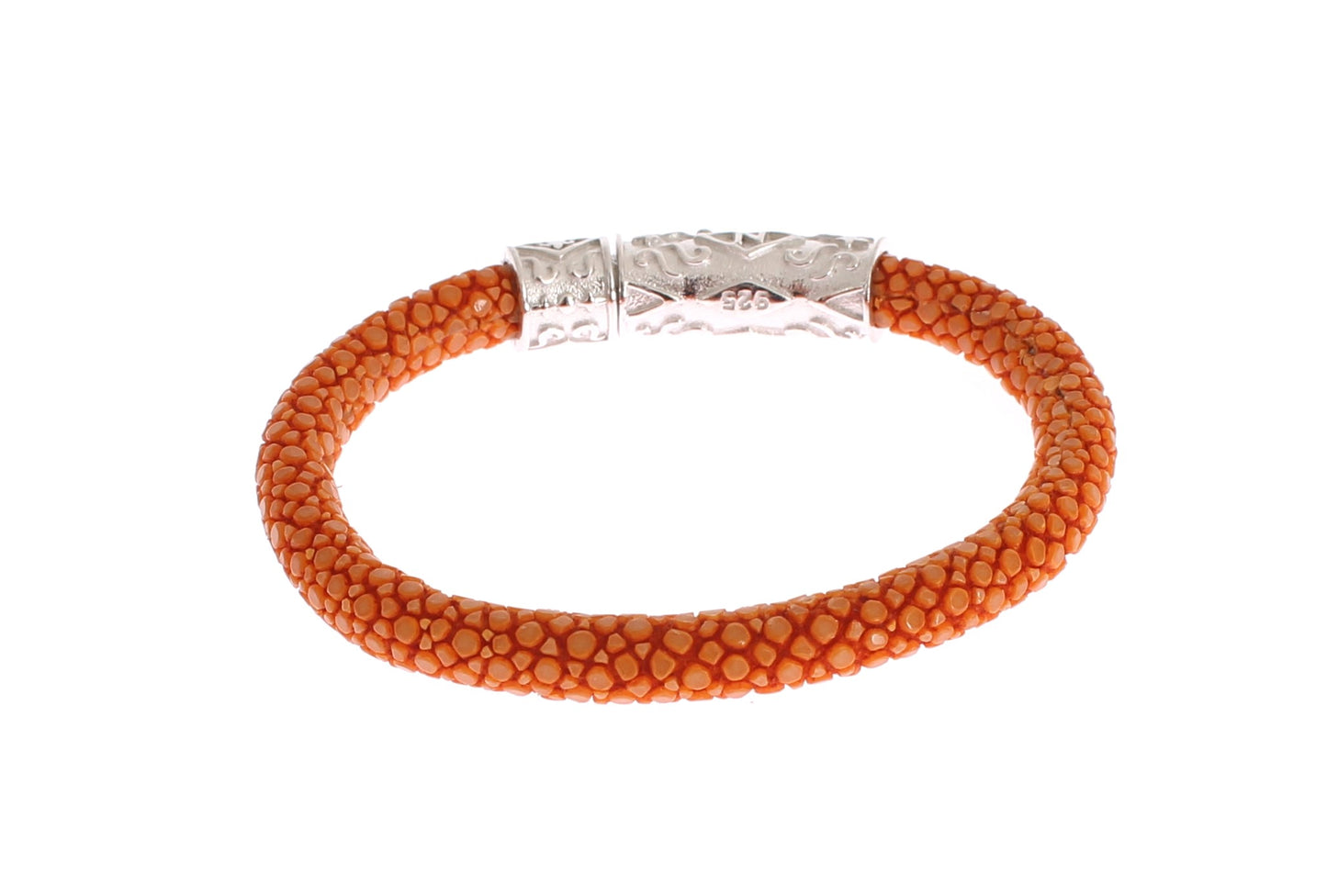 Exquisite Orange Stingray Silver Bracelet