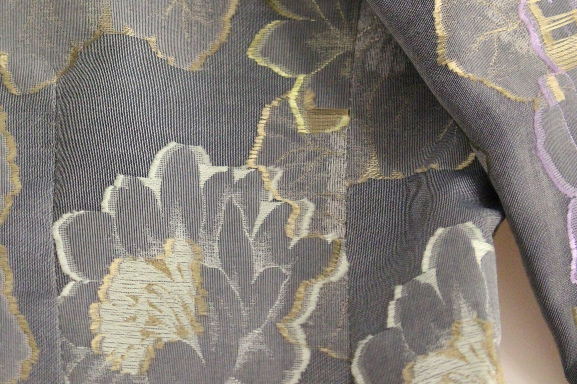 Chic Silk Floral One-Button Blazer