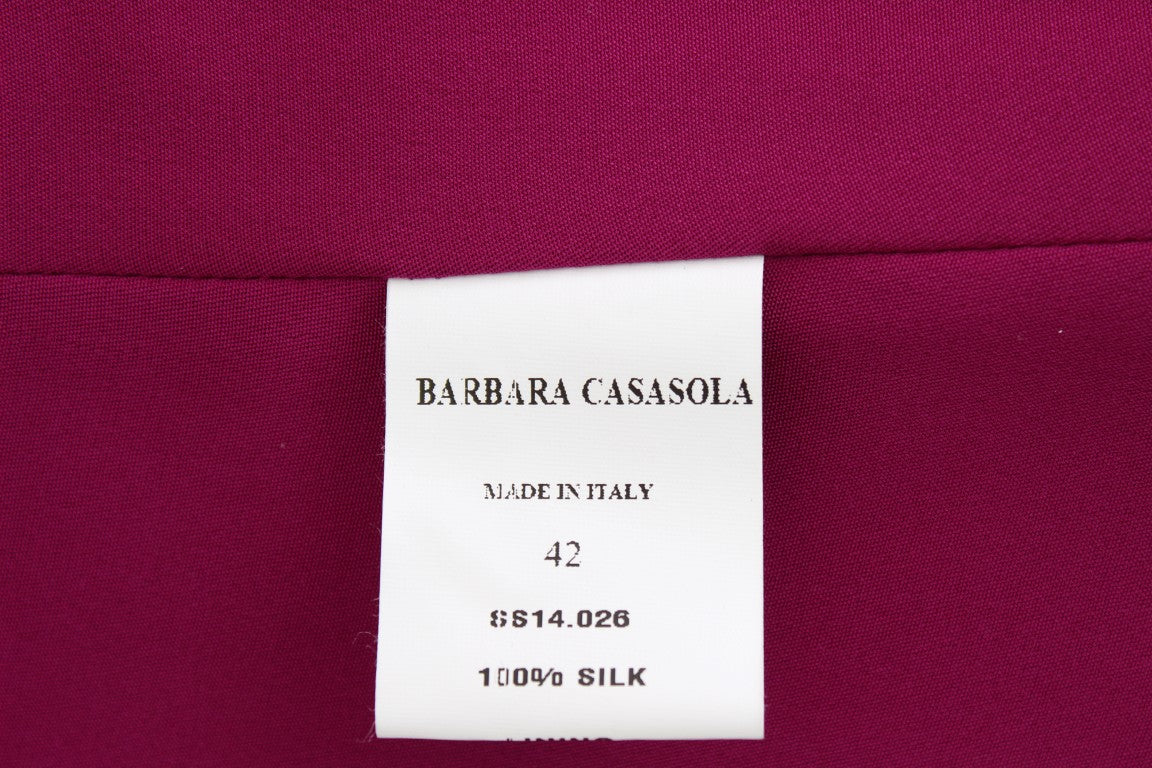 Stunning Silk Sleeveless Purple Blouse