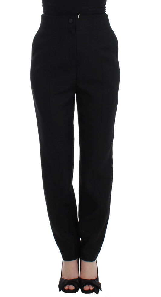 Elegant High-Waist Black Pants