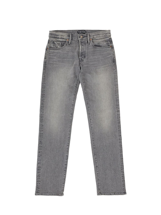 Chic Grey Straight Fit Jeans for the Modern Man