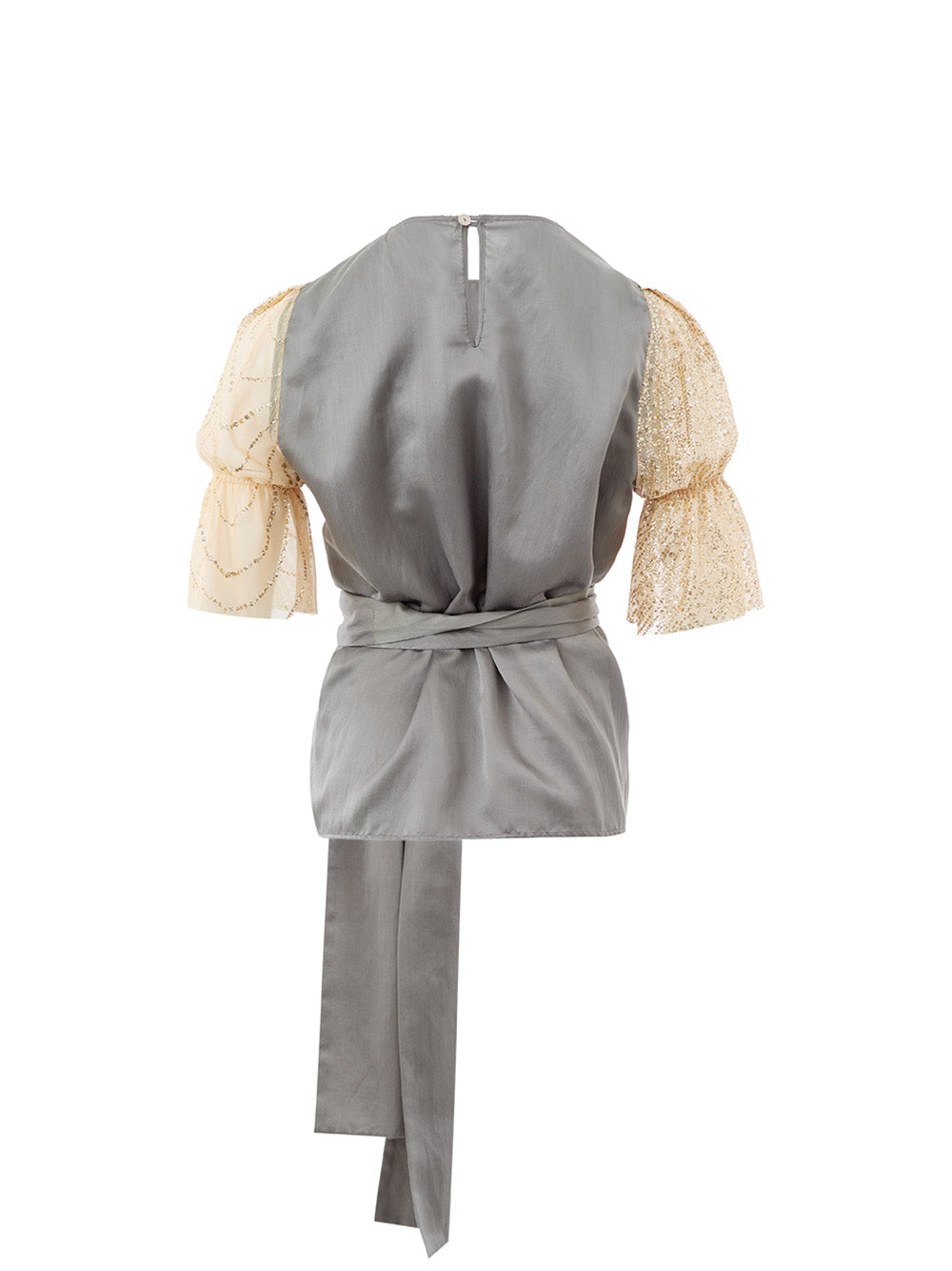 Elegant Silk Ruffled Top for a Sophisticated Look