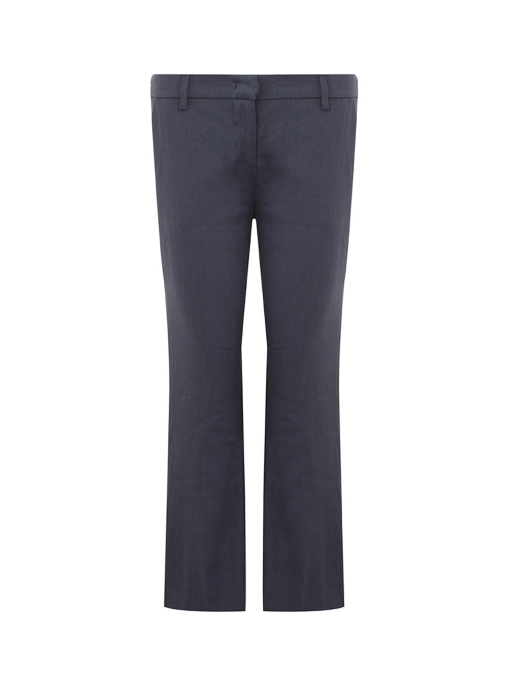 Chic Linen Blue Chino Trousers – Timeless Elegance