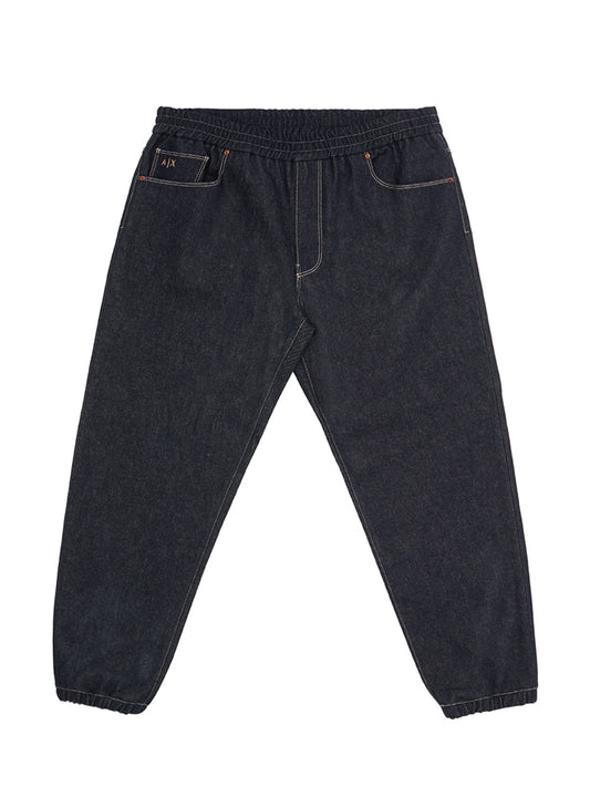 Dark Blue Five Pockets 'Jogging' Denim Jeans