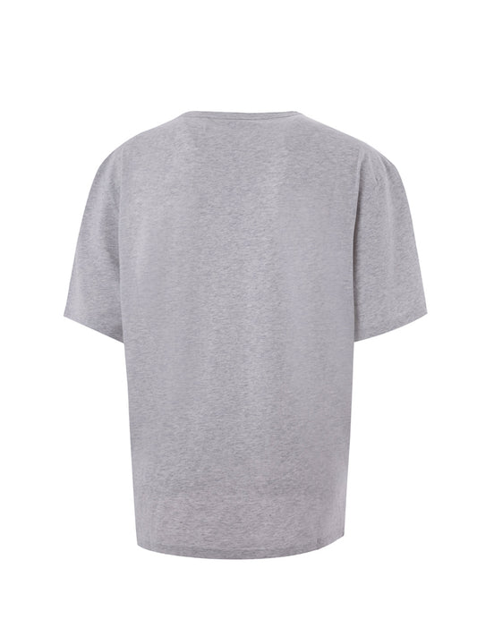 Chic Grey Iconic Tiger Cotton Tee