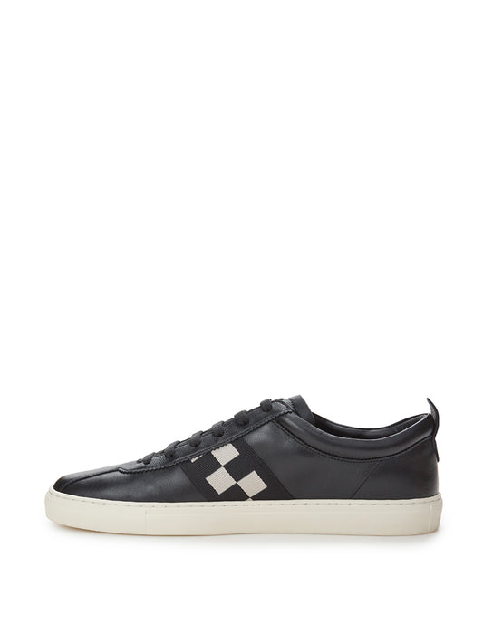 Black Leather Vita-Parcours Sneakers