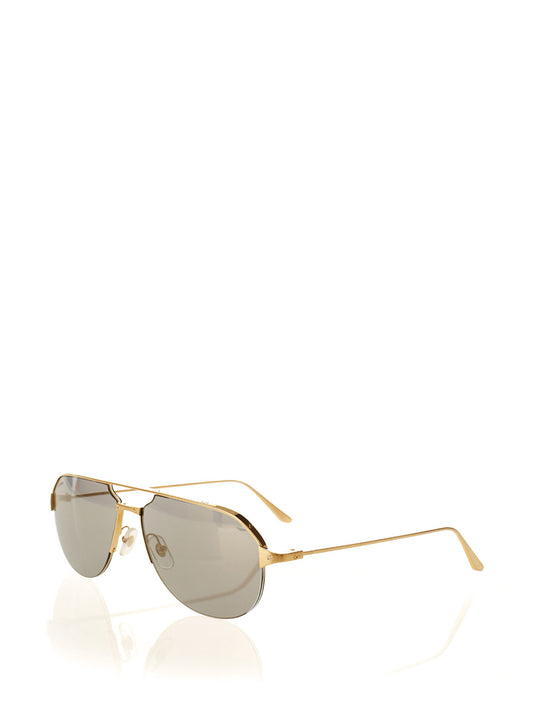 Elegant Gold-Tone Pilot Sunglasses