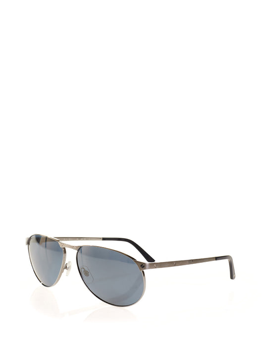 Elegant Silver-Tone Pilot Sunglasses