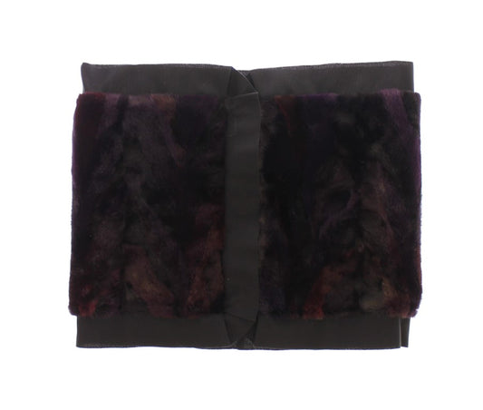Exquisite Purple MINK Fur Scarf Wrap