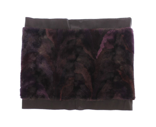 Exquisite Purple MINK Fur Scarf Wrap