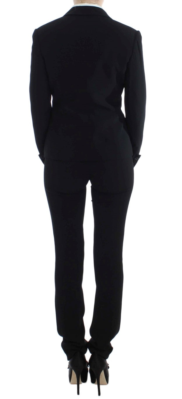 Chic Black Two-Piece Pants Suit