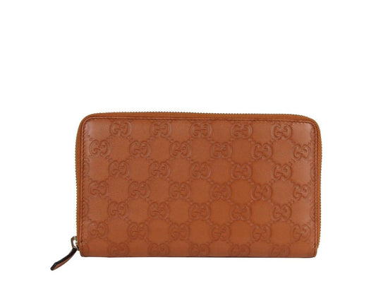 Gucci Women's Leather Zip Around Wallet With Coin Pocket