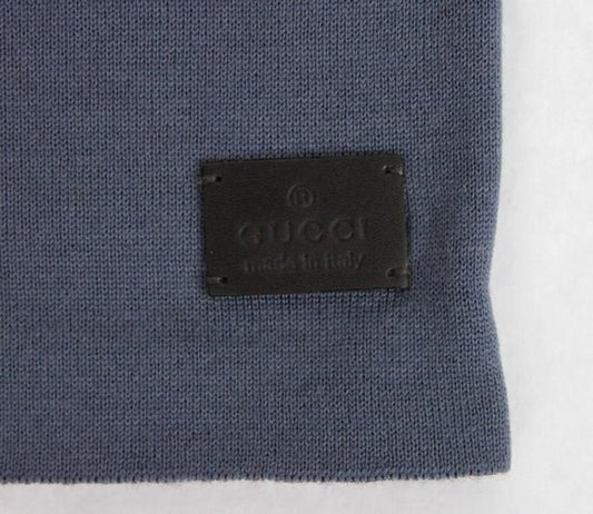 Unisex Burgundy Blue Wool Beanie Medium Knit Cap