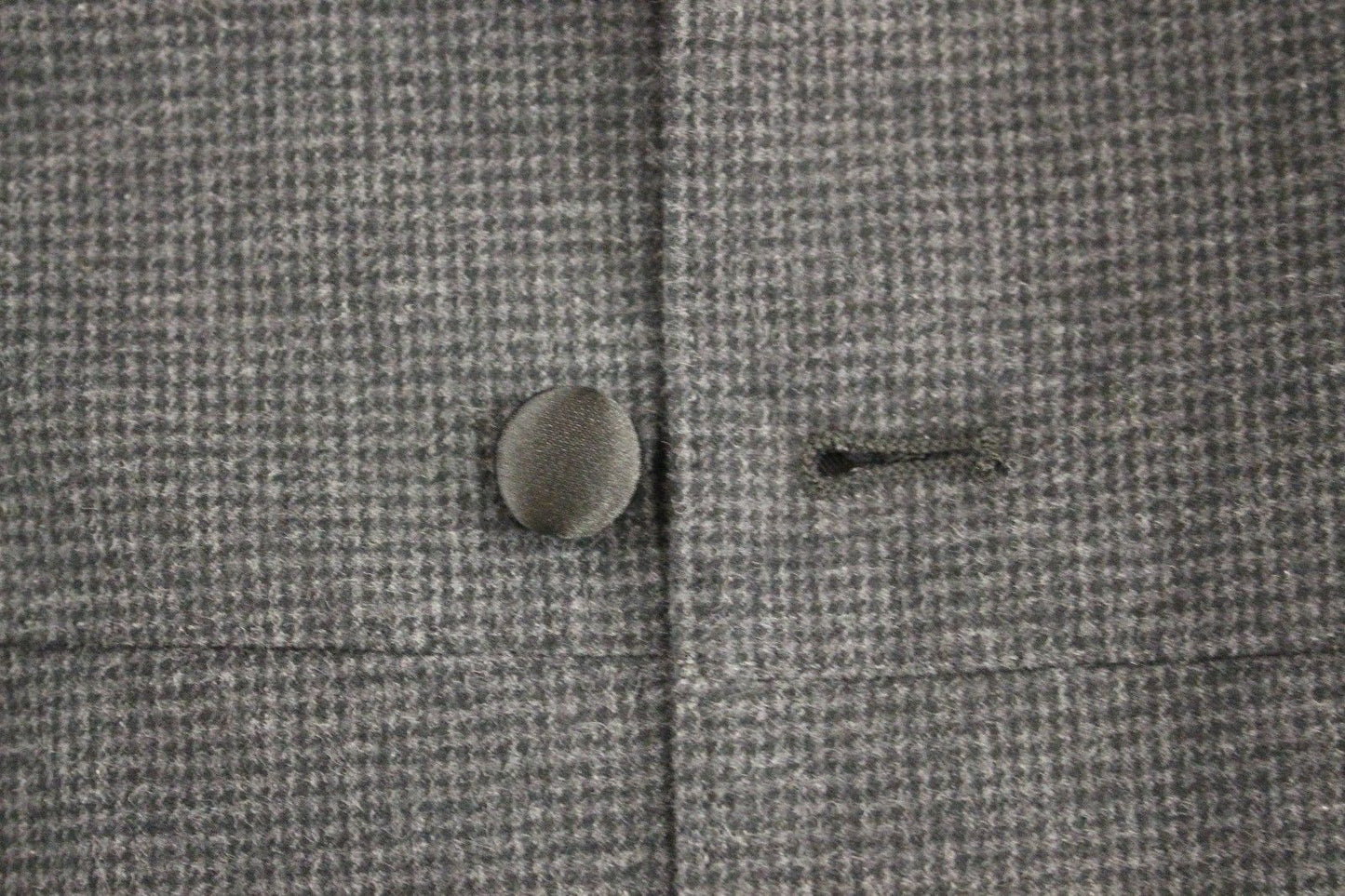 Gray Wool Silk Dress Vest Gilet Weste