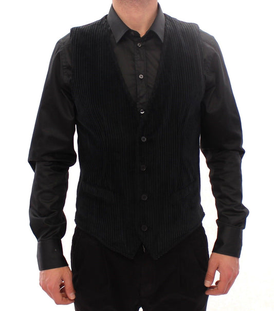 Elegant Black Manchester Dress Vest
