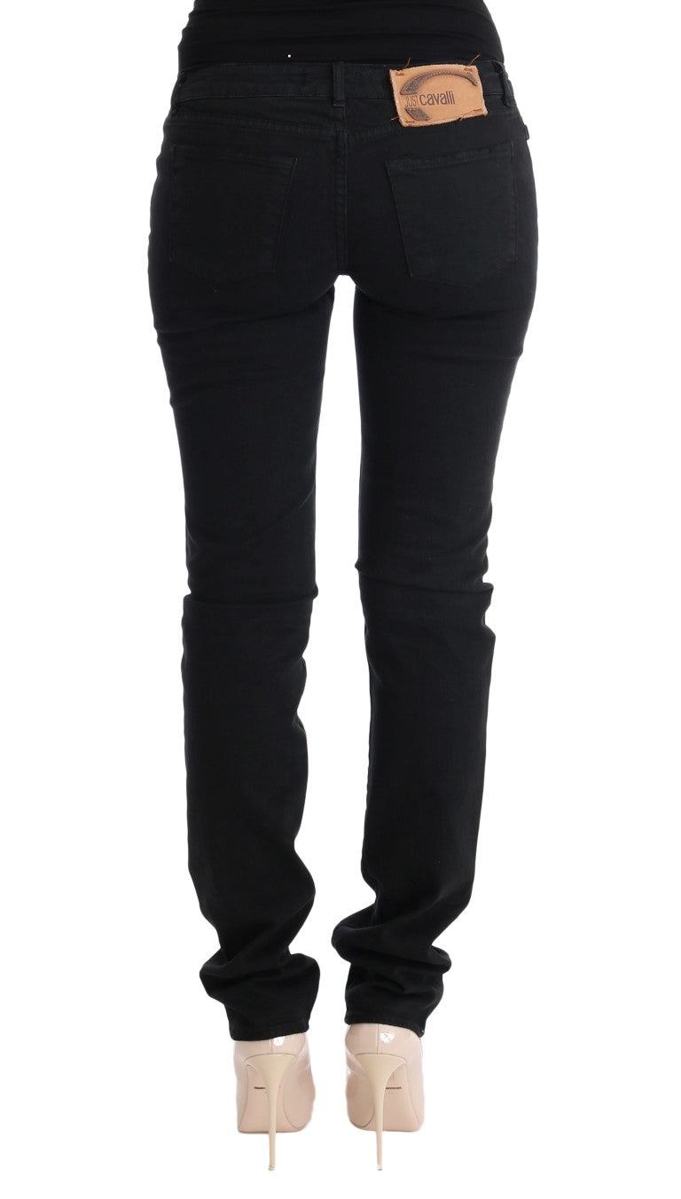 Elegant Black Slim Fit Jeans