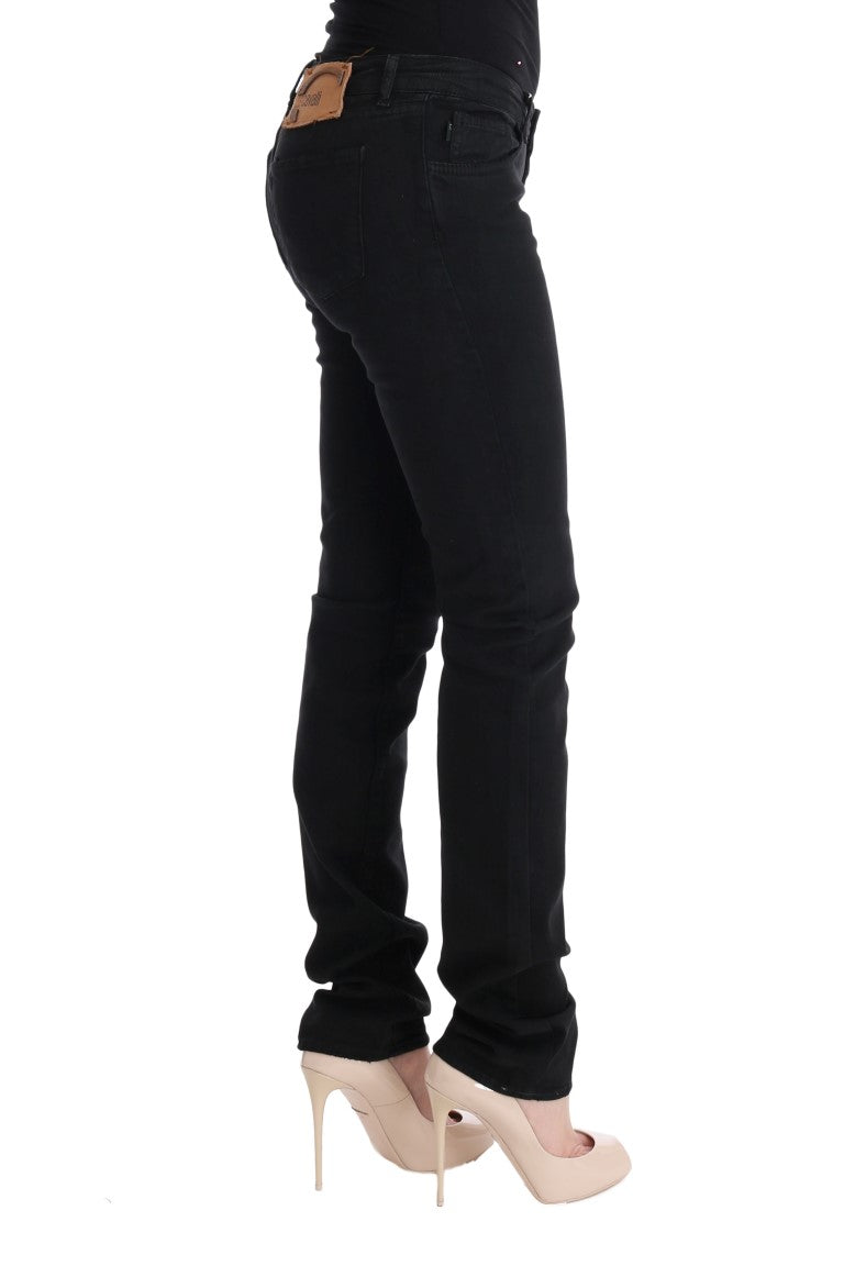 Elegant Black Slim Fit Jeans