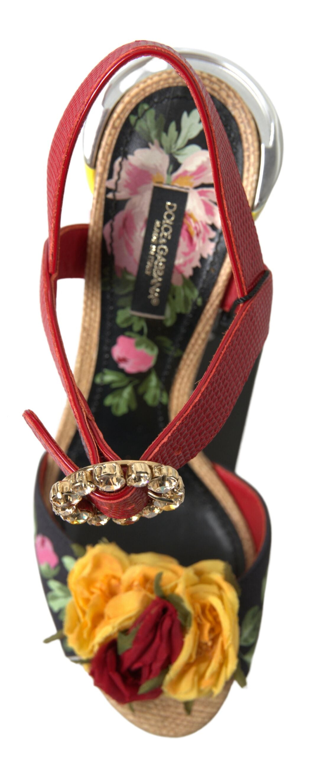 Elegant Ankle Strap Sandals with Crystal Buckle