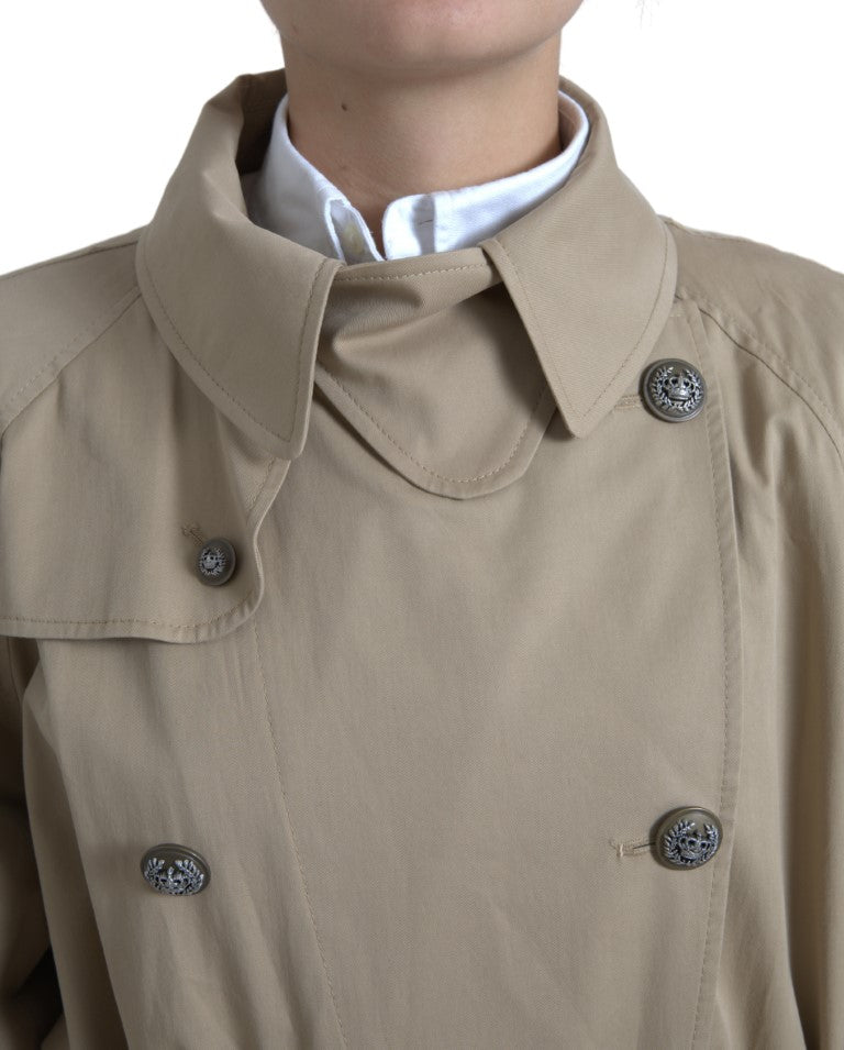 Elegant Double Breasted Trench Coat