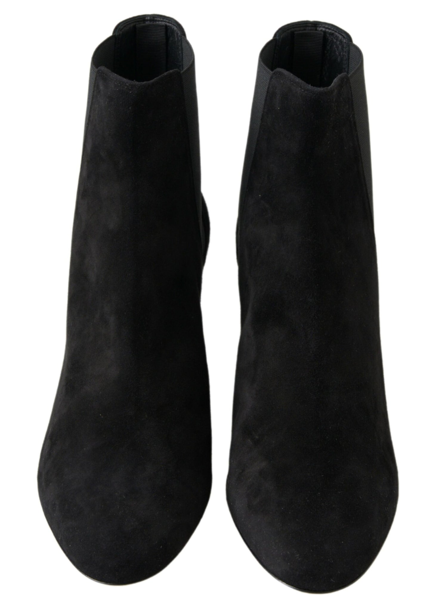 Elegant Black Stretch Ankle Boots