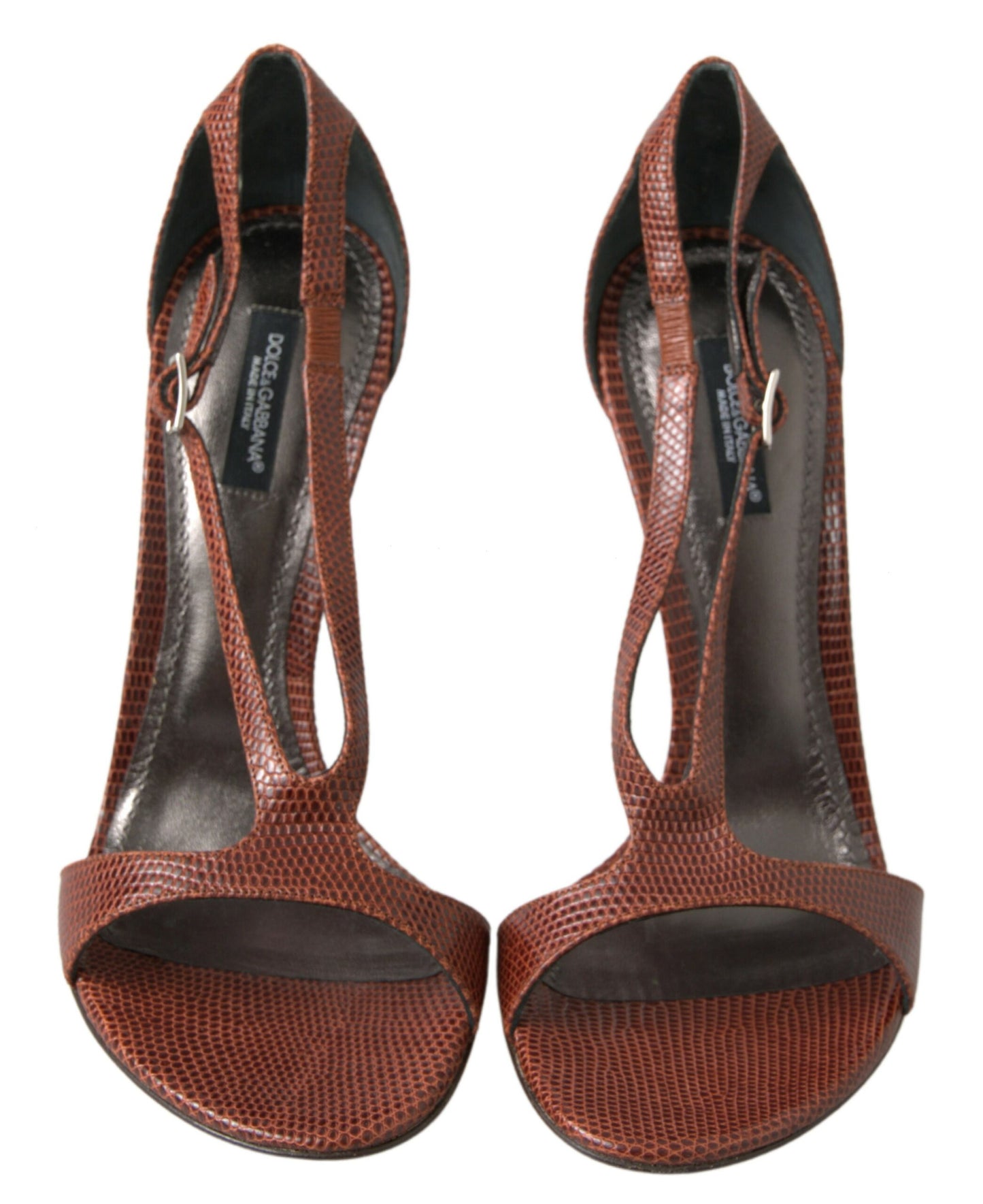 Elegant Strappy Leather Heels Sandals
