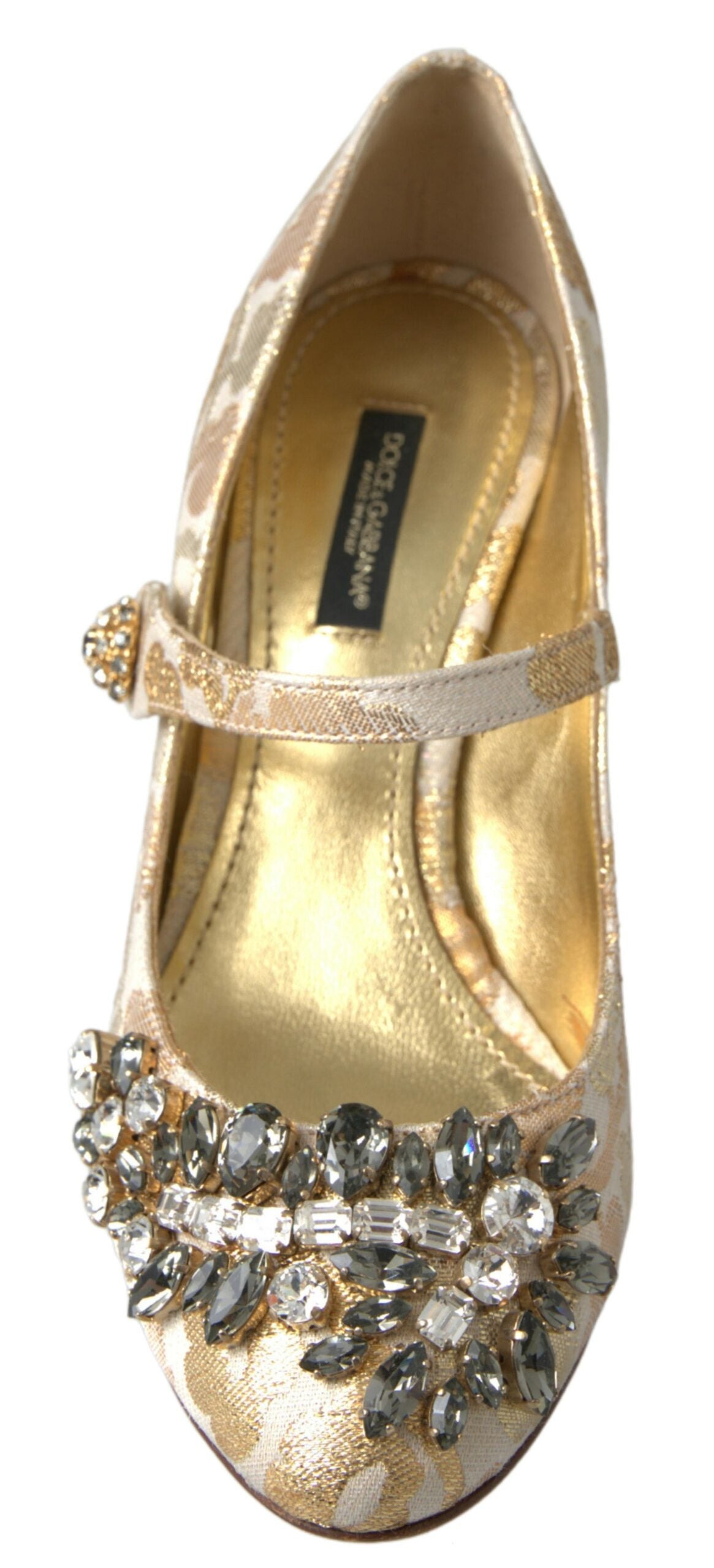 Golden Elegance Crystal-Embellished Sandals