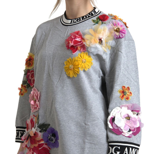 Chic Embellished Crew Neck Pullover Sweater