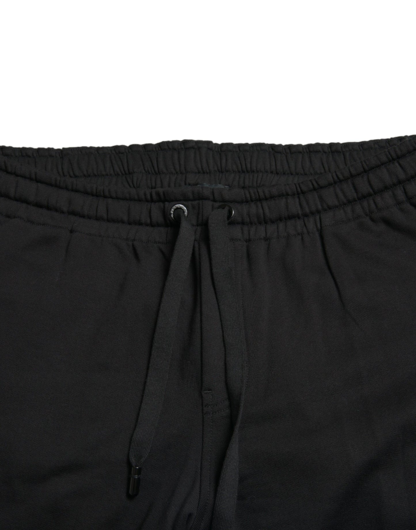 Elegant Black Cotton Jogger Pants