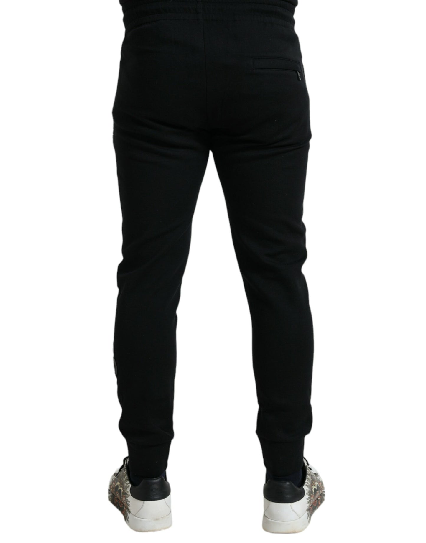 Exquisite Cotton Blend Jogger Pants - Black