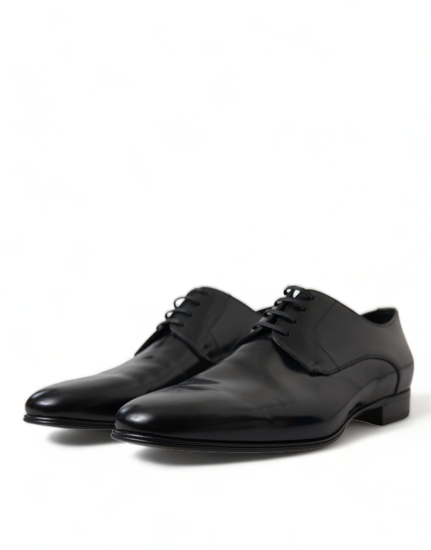 Elegant Men's Leather Lace-Up Derby Shoes