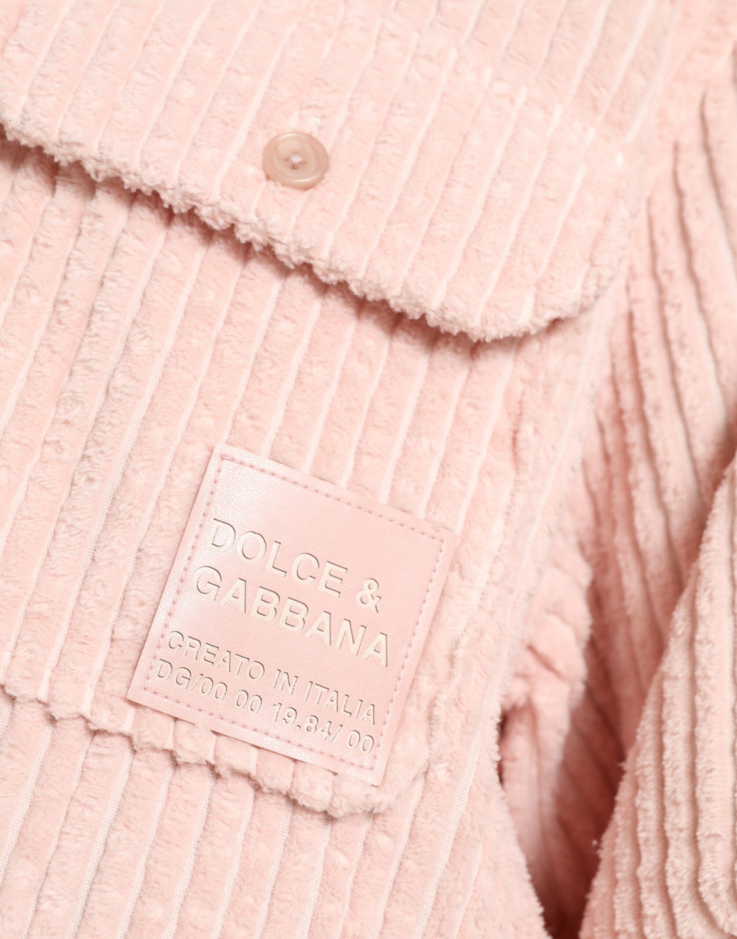 Elegant Cotton Shirt Sweater in Pink