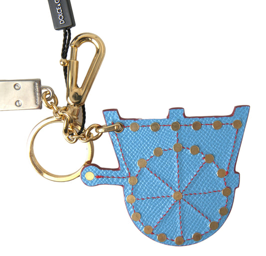 Elegant Multicolor Keychain with Gold Accents