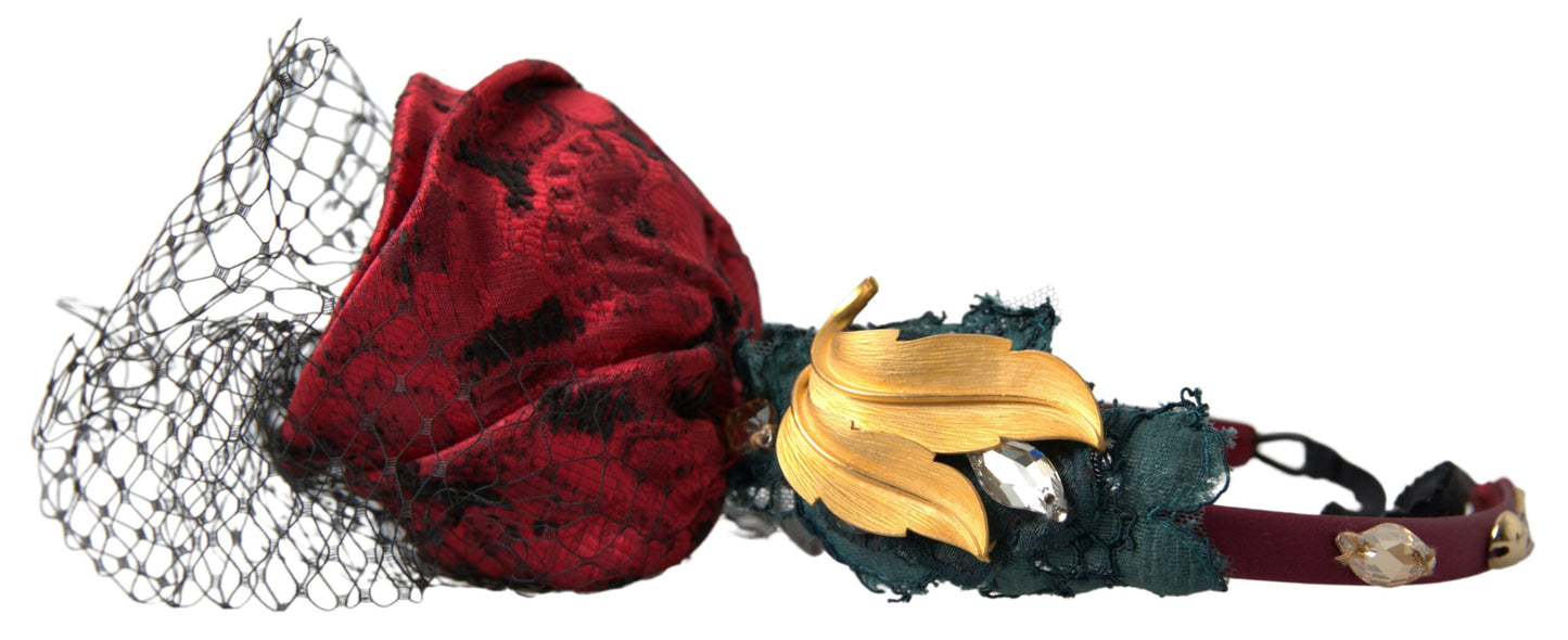 Enchanted Rose Crystal Headband Diadem