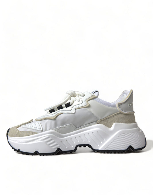 Daymaster Chic White Nylon Sneakers