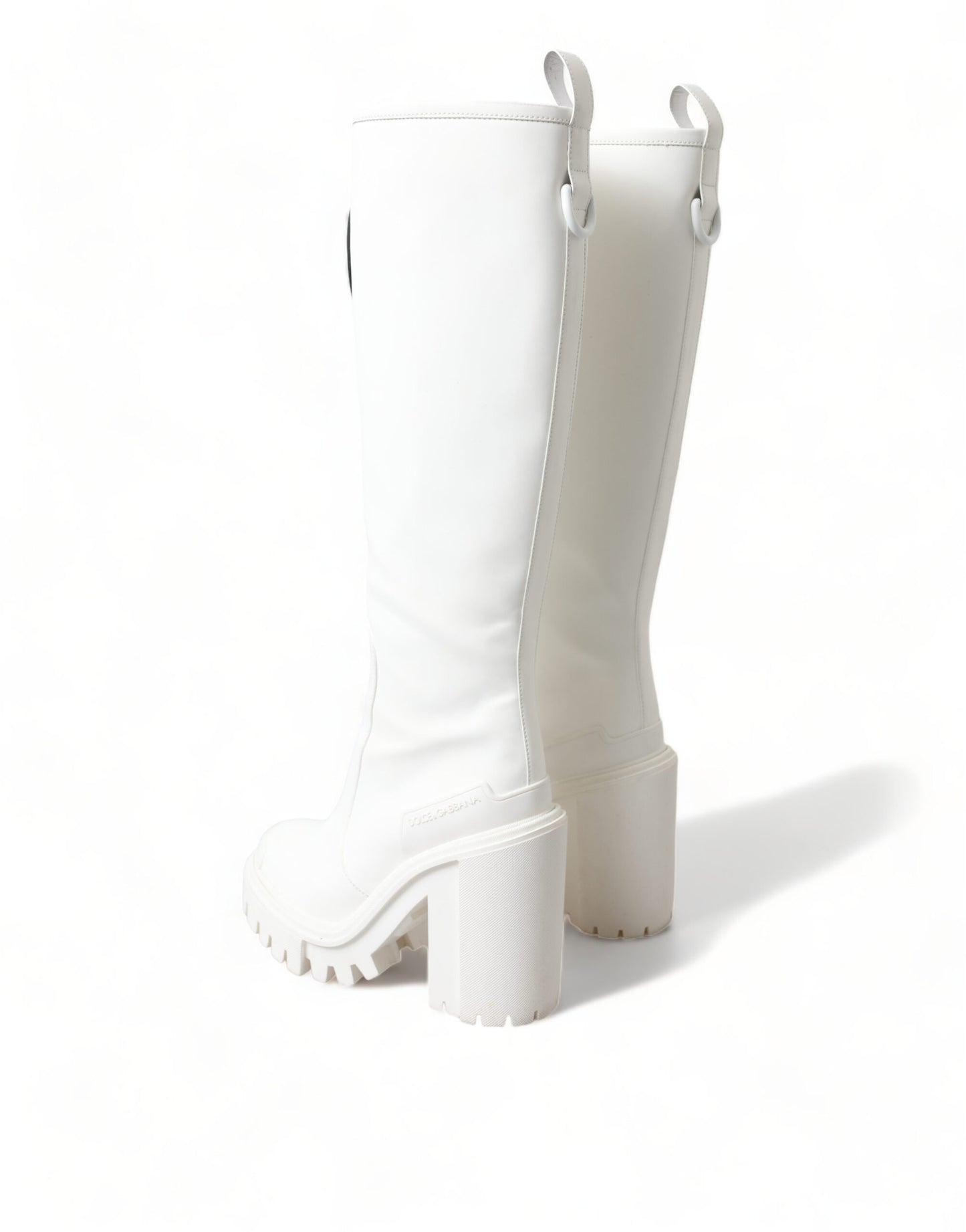 Elegant White High-Top Trekking Boots
