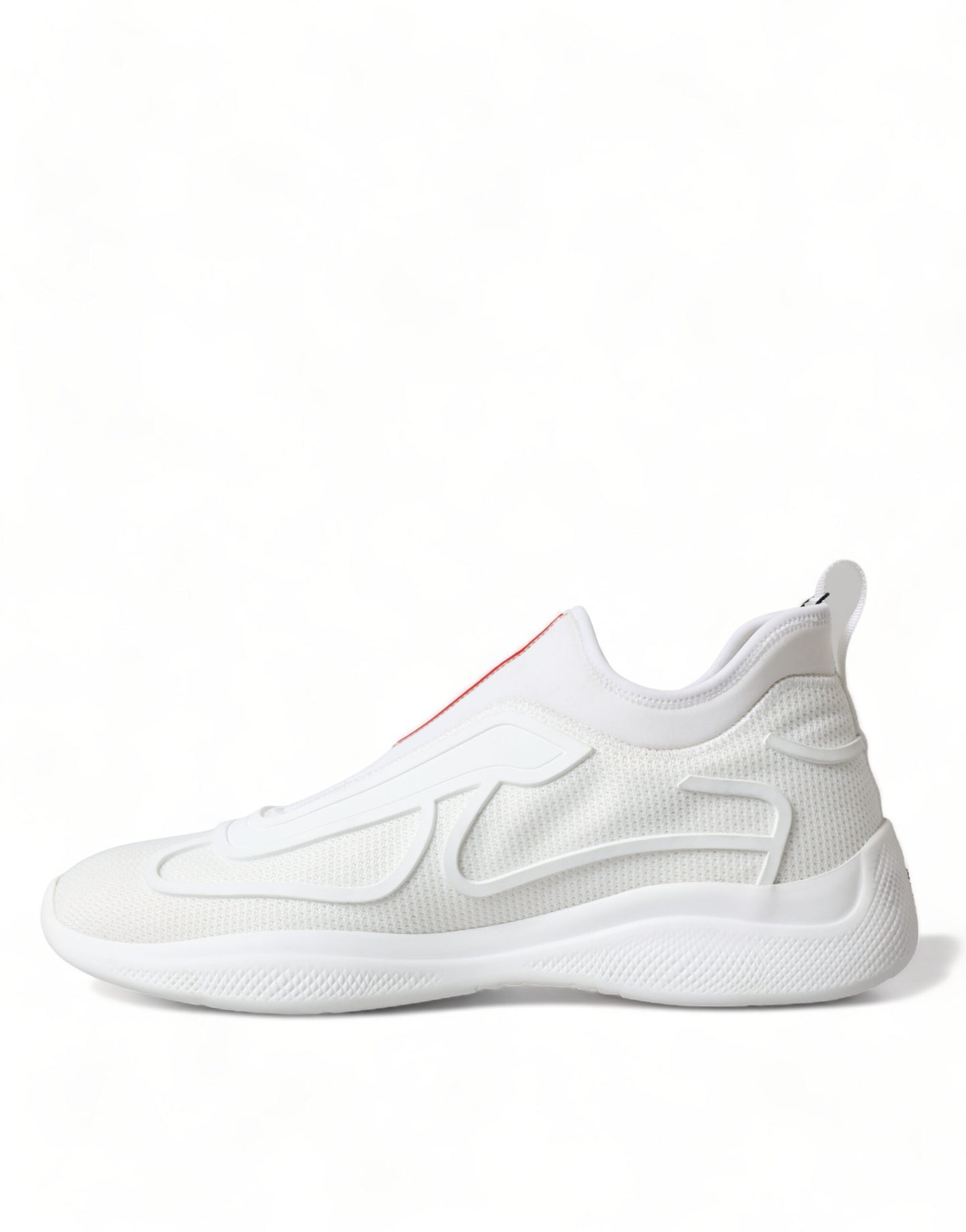 Elevate Your Style with Sleek White Knit Sneakers