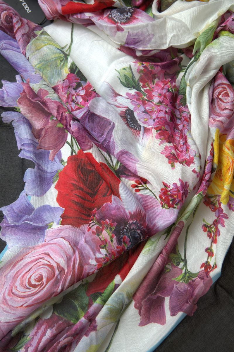 Elegant Multicolor Modal-Cashmere Scarf