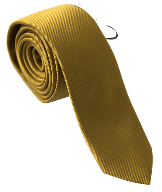 Elegant Gold Silk Tie for Men