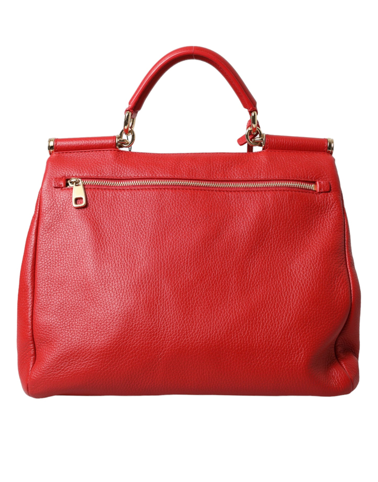 Elegant Deerskin Medium Shoulder Bag in Red