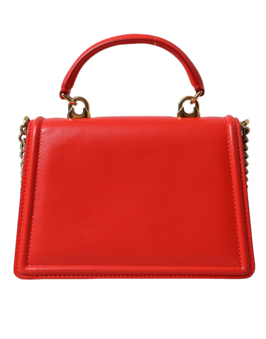 Elegant Red Leather Devotion Envelope Bag