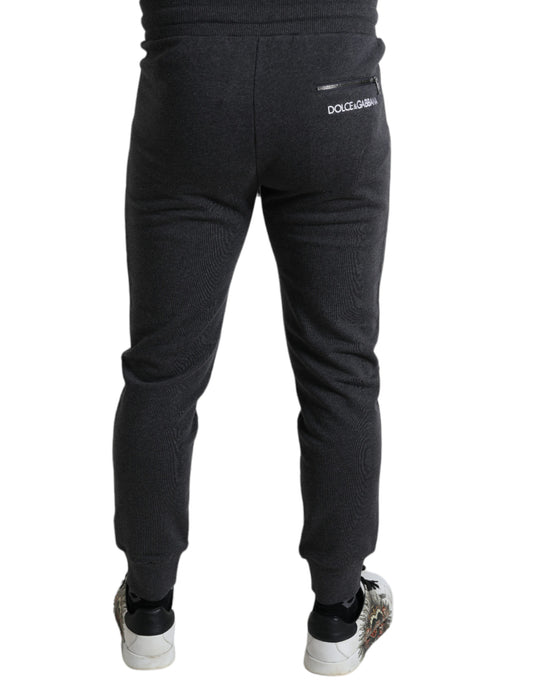 Elevated Casual Gray Cotton Joggers
